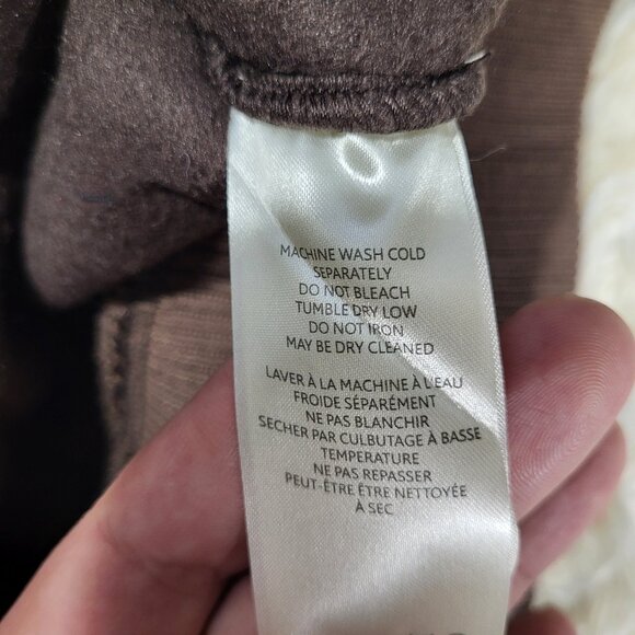 Free People Cozy Camden Sweatshirt Pullover We The Free Fuzzy Brown Walnut XL - Picture 10 of 13